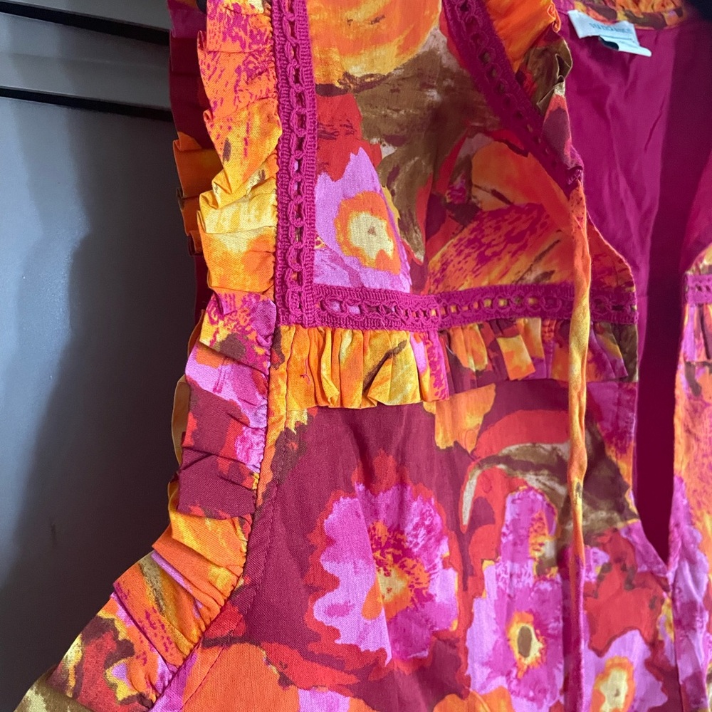 Sundance Blossoms Divine Dress Nectarine Color Way Size Medium - Picture 3 of 6